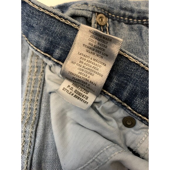 BKE Buckle Jeans Mens 34 Derek Bootleg Relaxed Whiskered Stretch Low Rise Denim - Picture 9 of 10